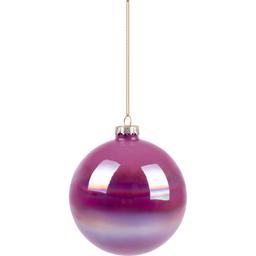 Новогодняя игрушка Novogod'ko Шар 8 cм глянцевая мраморная розовая (973816)