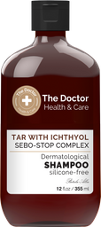 Шампунь The Doctor Health & Care Tar With Ichthyol + Sebo-Stop Complex Shampoo, 355 мл