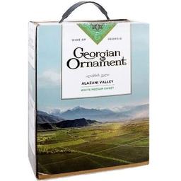 Вино Georgian Ornament Alazani Valley белое полусладкое 3 л