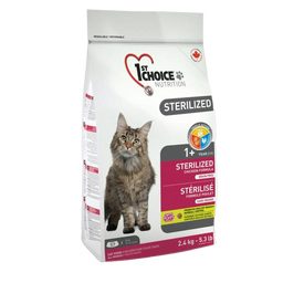 Сухой корм для кастрированных котов и стерилизованных кошек 1st Choice Sterilized 2.4 кг