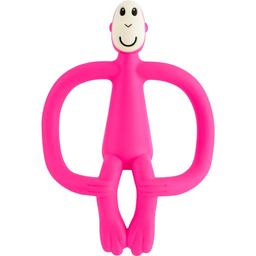 Іграшка-прорізувач Matchstick Monkey Мавпочка, 10,5 см, рожева (MM-T-003)