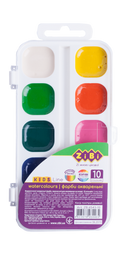 Акварельні фарби ZiBi Kids Line, 10 кольорів (ZB.6543-10)