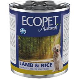 Вологий корм для дорослих собак Farmina Ecopet Natural Dog Lamb&Rice, з ягням та рисом, 300 г
