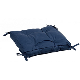 Подушка на стул Iris Home Optima с завязками, 40х40х5 см, синий (svt-2000022284349)