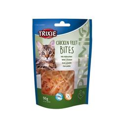 Лакомство для кошек Trixie Premio Chicken Filet Bites, сушеное филе куриное, 50 г (42701)