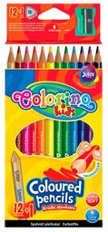 Олівці кольорові Colorino, з точилкою, 14 кольорів, 13 шт. (54706PTR)