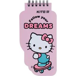 Блокнот для записей Kite Hello Kitty без линовки спираль 50 листов (HK22-465)