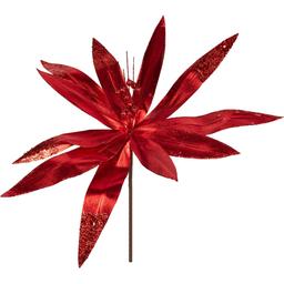 Цветок декоративный Yes! Fun Рождественская звезда 40 см красный (974819)