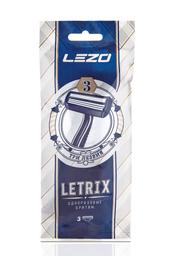 Одноразовий станок для гоління Lezo Letrix, чоловічий, 3 шт.