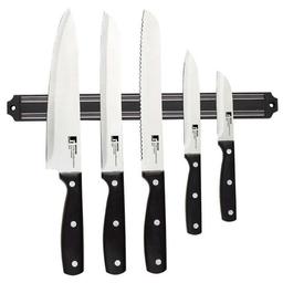 Набір ножів Bergner з магнітною підставкою, 6 предметів (BGMP-4330)