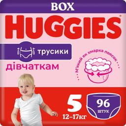 Набор трусиков-подгузников для девочек Huggies Pants 5 (12-17 кг) Mega, 96 шт. (2 уп. по 48 шт.)