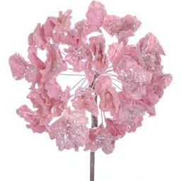 Декоративна гілочка Lefard Гортензія 51 см рожева (66-008)