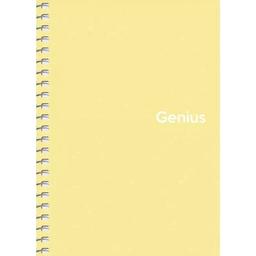 Блокнот для записів Genius, А6, в клітинку, спіраль, 80 л., жовтий (A6-080-6805K)