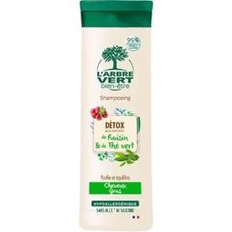 Детокс-шампунь L'Arbre Vert для жирного волосся, з виноградом та зеленим чаєм, 250 мл