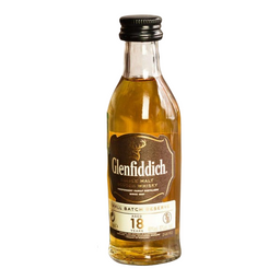 Віскі Glenfiddich Single Malt Scotch, 18 років, 40%, 0,05 л