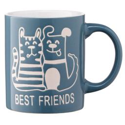 Чашка Ardesto Best friends, 330 мл, синій (AR3471BL)
