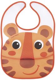Пластиковий нагрудник з кишенею Canpol Babies Hello Little Тигр, помаранчевий (9/232_ora)