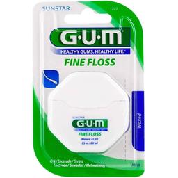 Зубная нить GUM Dental Floss вощеная 55 м
