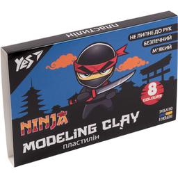Пластилін Yes Ninja, 8 кольорів, 160 г (540630)