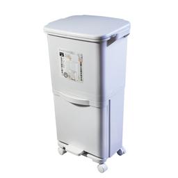 Кухонний контейнер для сміття з ящиками Supretto, 42х28х73 см, білий