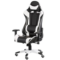Геймерське крісло Special4You ExtremeRace чорно-біле (E4770)