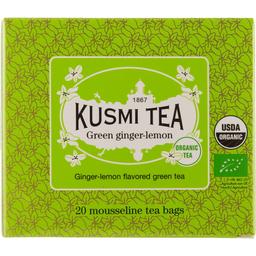 Чай зелений Kusmi Tea Green Ginger-Lemon органічний 40 г (20 шт. х 2 г)