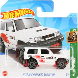Базовая машинка Hot Wheels HW Mud Studs Mitsubishi Pajero Evolution белая (5785)