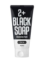 Освежающая пена для умывания Apieu 2+ Black Soap Fresh Cleansing Foam, 130 мл
