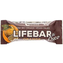 Батончик Lifefood Lifebar Апельсин у шоколаді органічний 40 г