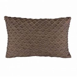 Подушка в`язана Прованс Хвиля, 45х30 см, темно-коричневий (25060)