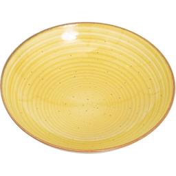 Тарелка суповая Ipec Grano 21 см желтая (30905172)