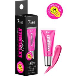 Жидкий матовый пигмент для макияжа 7 Days Uvglow Extremely chick Neon, тон 04 Pink, 10 мл (8056234472689)