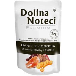 Вологий корм для собак Dolina Noteci Premium Danie, лосось з морквою та рисом, 300 гр