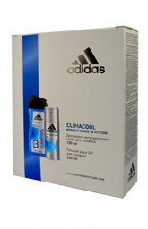 Набор для мужчин Adidas 2020 Дезодорант-антиперспирант Climacool 150 мл + Гель для душа 3in1 Body hair and face 250 мл