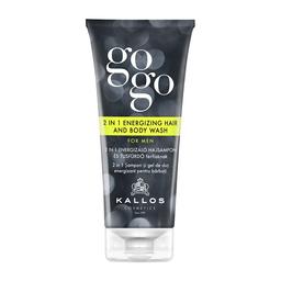 Шампунь-гель для душу Kallos Cosmetics Gogo 2-in-1 Energizing Hair And Body Wash For Men для чоловіків, 200 мл