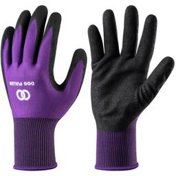 Тренировочные перчатки Dog Puller, размер L, черные с фиолетовым