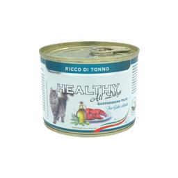 Влажный корм для котов Healthy All Days, с тунцом, 200 г