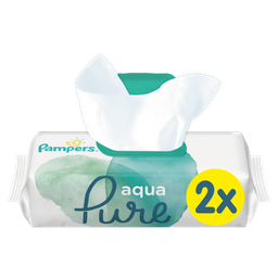Дитячі вологі серветки Pampers Aqua Pure, 96 шт. (2 уп. по 48 шт.)