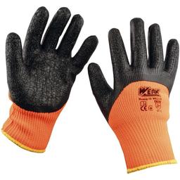 Перчатки Werk WE2133 утепленные с черным латексным покрытием оранжевые размер 10