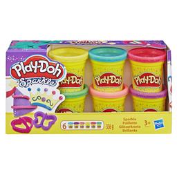 Набор пластилина Hasbro Play-Doh Блестящая коллекция, 6 баночек (A5417)