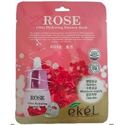 Тканинна маска для обличчя Ekel з екстрактом троянди, 25 мл