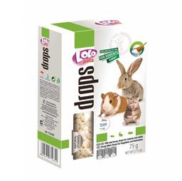 Дропси для гризунів та кроликів Lolopets Медово-молочні, 75 г (LO-71035)