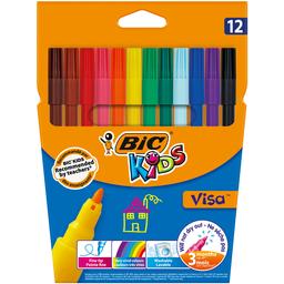Фломастеры BIC Kids Visa, 12 цветов (888695)