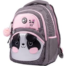 Рюкзак Yes TS-42 Hi panda, серый с розовым (554676)