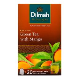 Чай зеленый Dilmah Манго, в пакетиках, 20 шт. (879528)