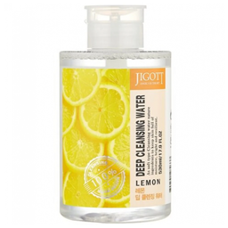 Рідина для зняття макіяжу Jigott Deep Cleansing Water Lemon з екстрактом лимона, 530 мл