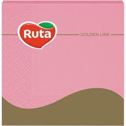Салфетки Ruta, трехслойные, 33х33 см, 20 шт., светло-розовые