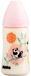 Бутылочка для кормления Suavinex Истории панды, 270 мл, розовый (303977)
