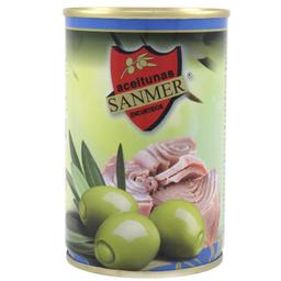 Оливки Sanmer зелені фаршировані пастою з тунця 314 мл (583517)