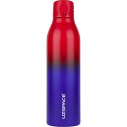 Термобутылка UZspace Iron Gradient 1 л красная с синим (4204)